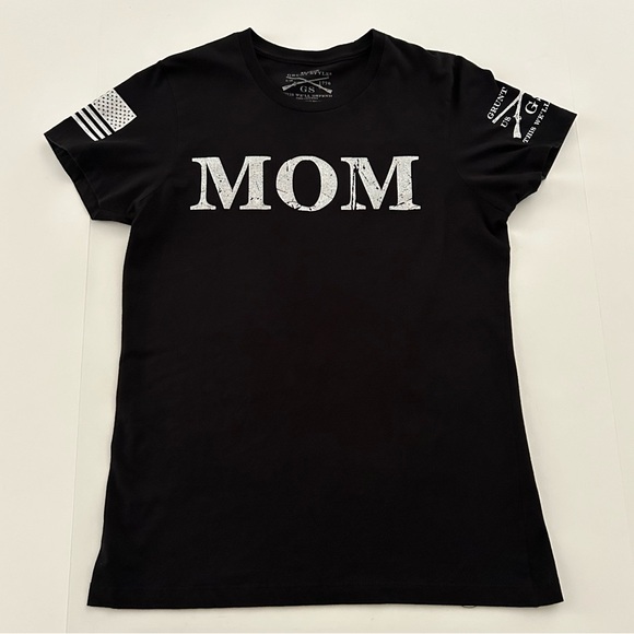 Grunt Style Tops - Grunt Style Black White Mom Cotton tee shirt size XL